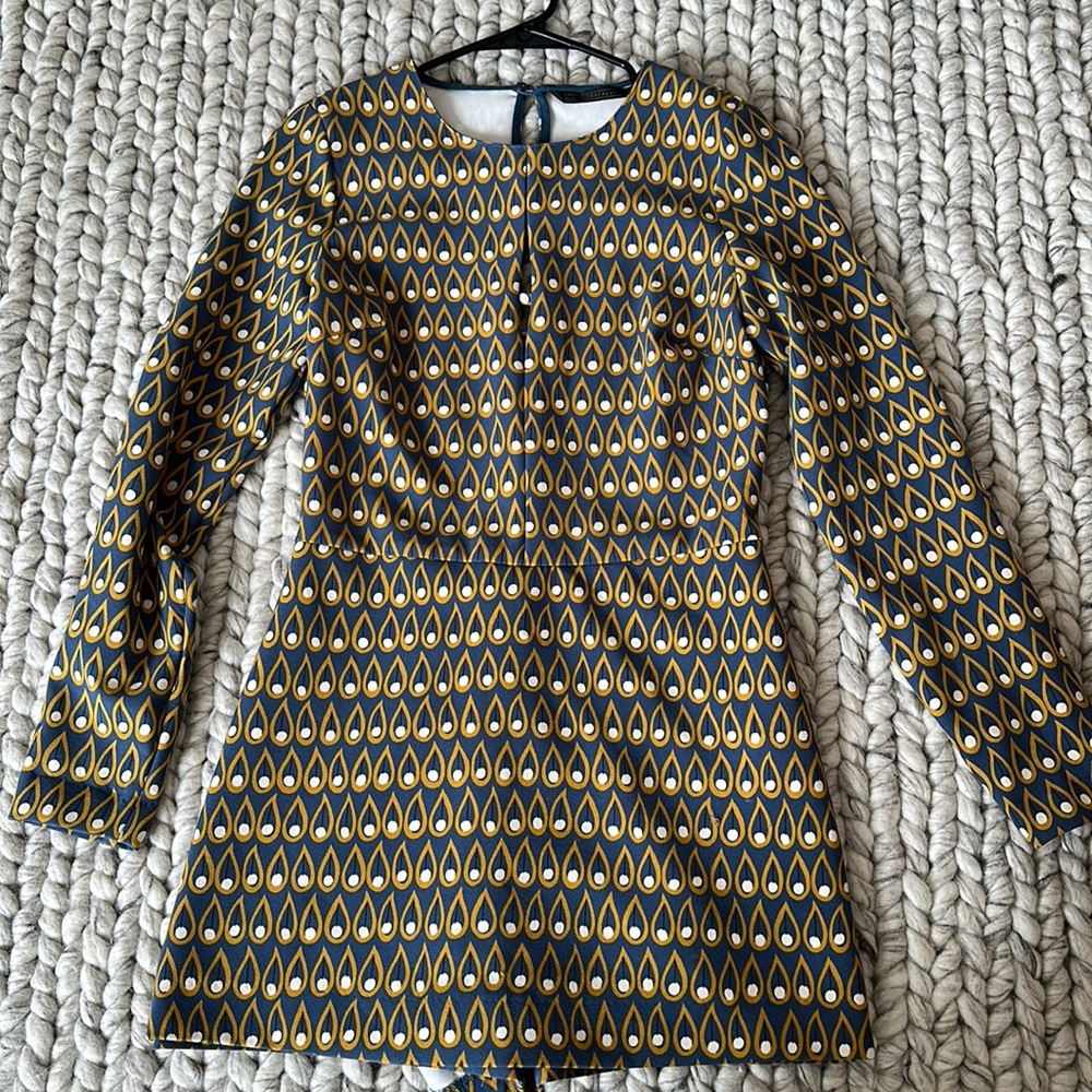 Zara retro print romper